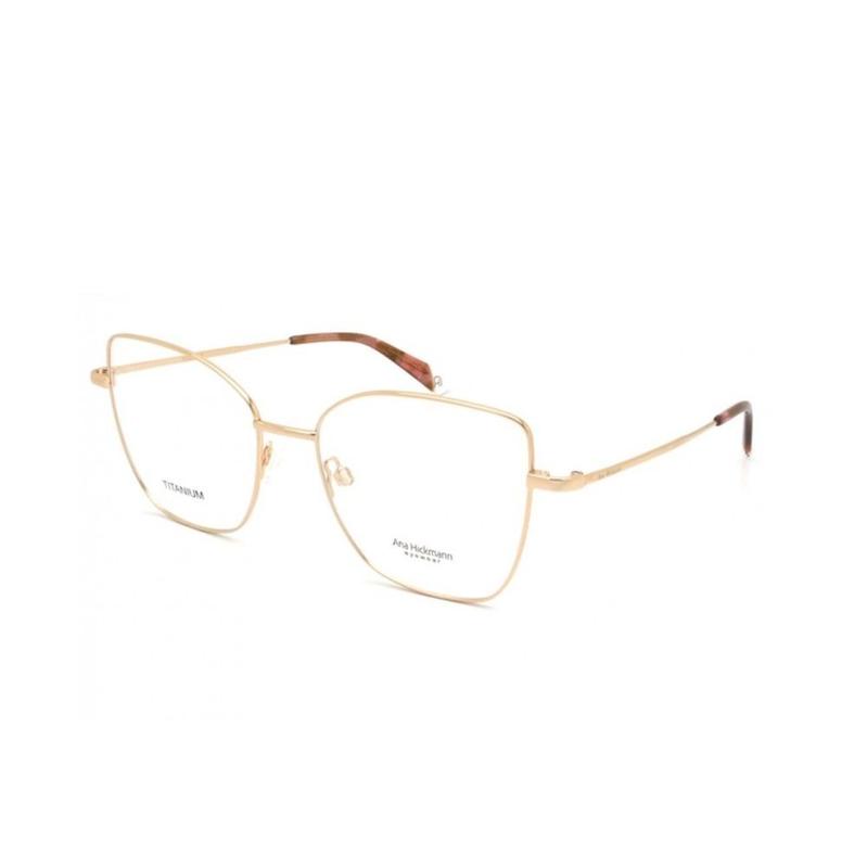 Armação De Óculos Ana Hickmann Suzi 3 Ah10047t 05a Rosé Brilho